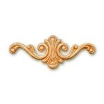 Artefacto decorativo de madera tallada para muebles