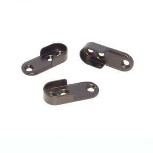 BRIDA NEGRA OVALADA PARA TUBO DE CLOSET (1 PIEZA)