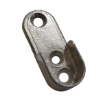 BRIDA PARA TUBO DE CLÓSET. ACABADO NÍQUEL