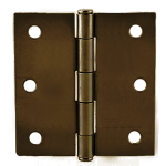 BISAGRA FANAL CON PERNO PLANO 3X3 LATÓN ANTIGUO