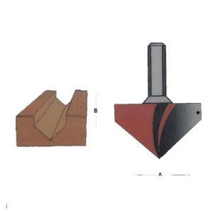 BROCA CORTE V CARBURO 1/2X2