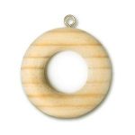 Argolla con armella para cortinero de madera 1 1/2?