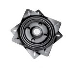 BASE GIRATORIA NEGRA 6 1/2 X 6 1/2
