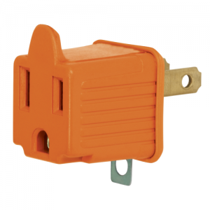 ADAPTADOR 3 A 2 NARANJA, 2 PIEZAS