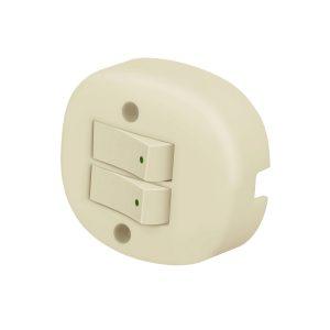 APAGADOR DE SOBREPONER DOBLE, VOLTECH