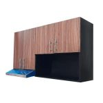 Alacena 4 puertas con Campana, Espacio para microondas, para Cocina, 1.20m (DIFERENTES TONOS)