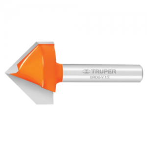 BROCA PARA ROUTER, CORTE EN V, 1/2?