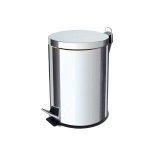 BOTE DE BASURA ACERO INOXIDABLE ACABADO CROMO 5 LT