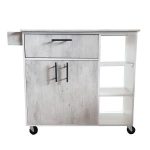 Carro de Servicio, 2 puertas, 1 cajón, 2 entrepaños, 90cm (DIFERENTES TONOS)