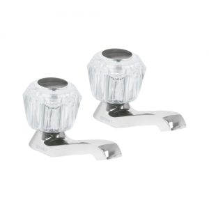 2 LLAVES PARA LAVABO, MANERALES DE ACRÍLICO, (JUEGO BÁSICO)