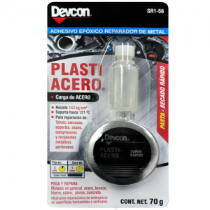 ADHESIVO PLASTIACERO PARA METAL 5 MIN LATA