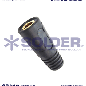 CONECTOR HEMBRA TIPO DINSE 25 A 50 MM COD. PEA* BK-50