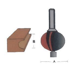 BROCA CARBURO GLOBO C/G 1/4X1 1/8