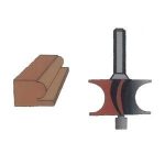 BROCA MEDIA LUNA CON GUIA 1/4 X 7/8